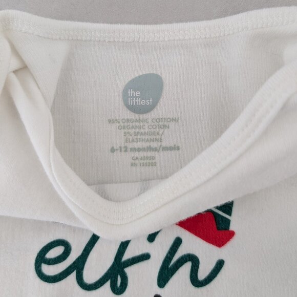 (4/$20) The Littlest - Christmas Bodysuit for Baby - Picture 3 of 6
